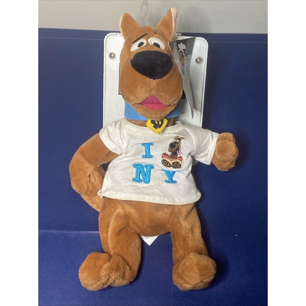 Vintage Scooby Doo Warner Bros I Love NY Beanie Plush 9” NWT